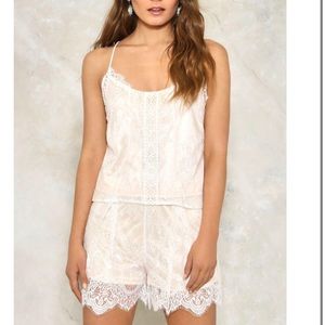 Lace Cami And Short Set
